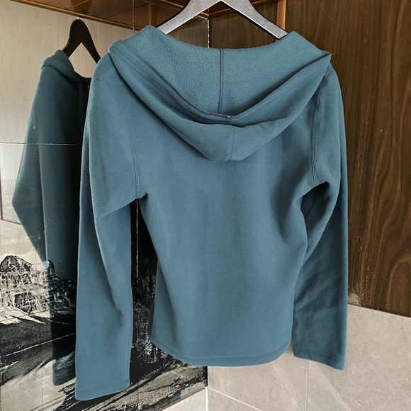 Cache Creek teal fleece hooded sweater - Picture 3 of 5